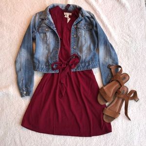 Cute burgundy dress
